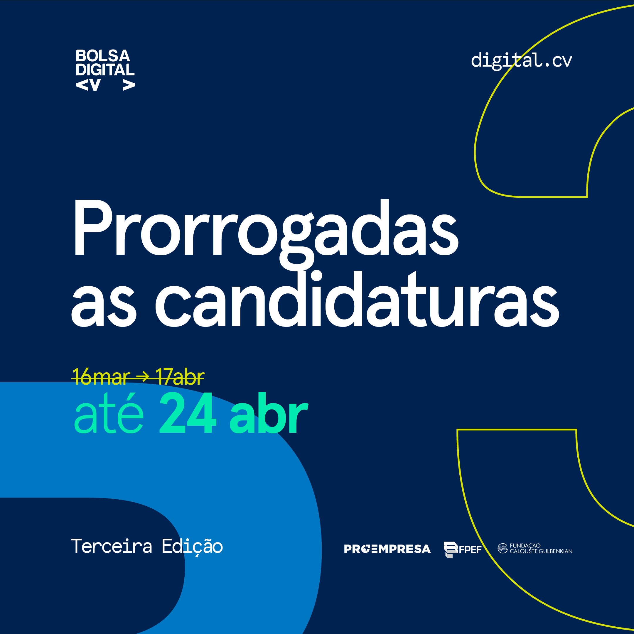 Prorrogadas as candidaturas para a 3ª edição da Bolsa Cabo Verde Digital