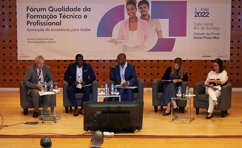 Momentos de apresentação do painel 1 – Formação profissional como catalisador do desenvolvimento sustentável